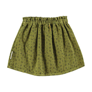 Rock Khaki Black Flowers