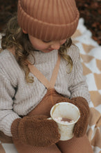 Laden Sie das Bild in den Galerie-Viewer, Wooly Strumpfhose mit Trägern ohne Fuß Cappuccino Brown