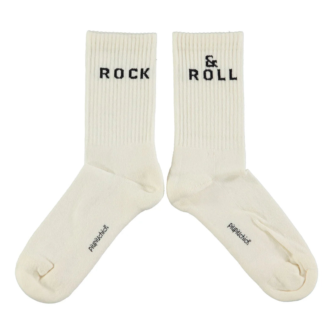 Socken Ecru Rock & Roll