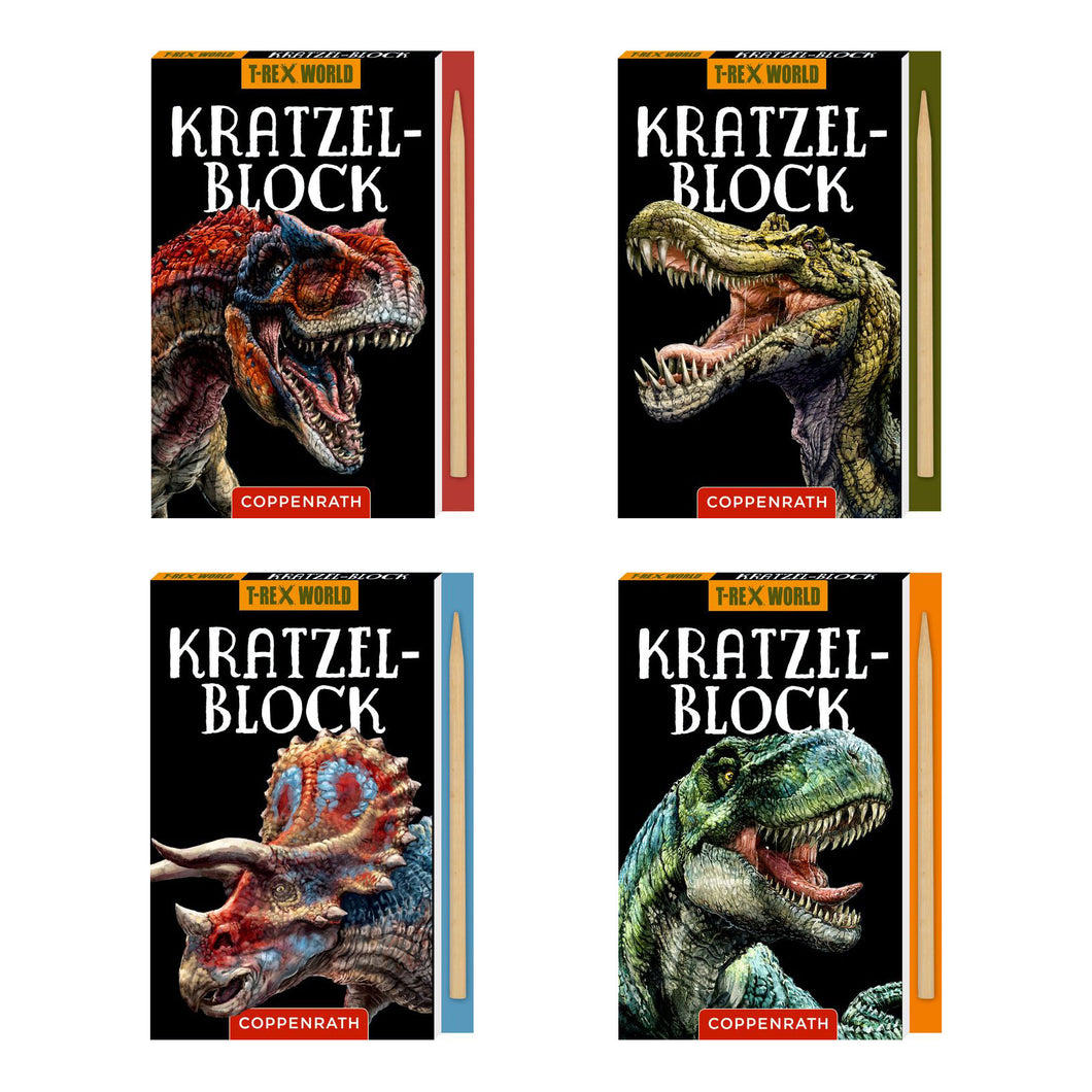 Kratzelbilder T-Rex World