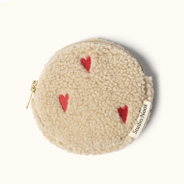 Teddy Portemonnaie Ecru Hearts
