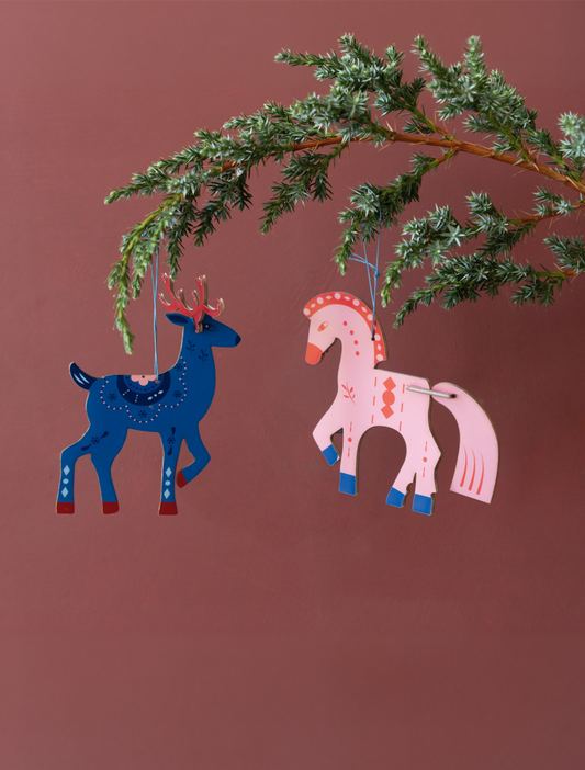 Northern Tales Ornament "The little Horse & Deer"
