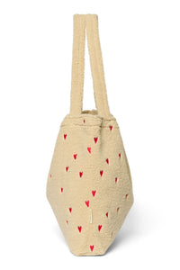 Mombag Ecru Teddy Hearts