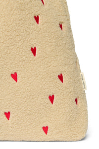 Mombag Ecru Teddy Hearts