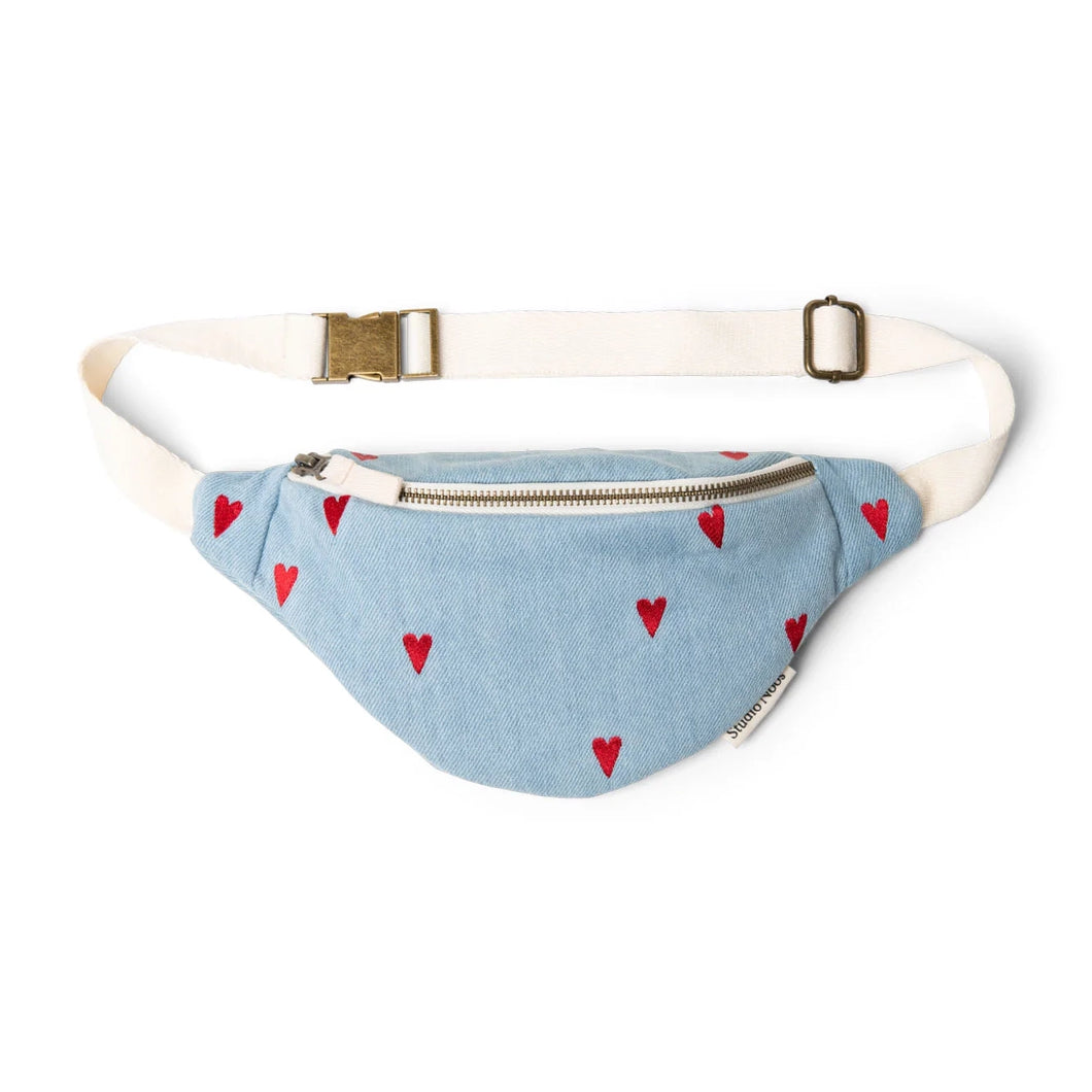 Denim Mini Hipbag Herzen