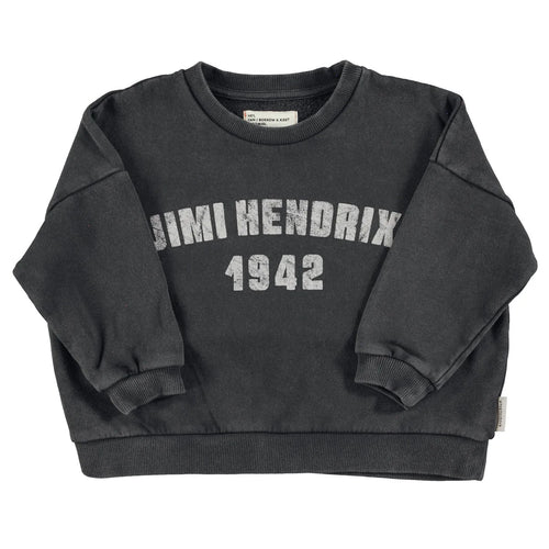 Sweatshirt Faded Black Jimi Hendrix