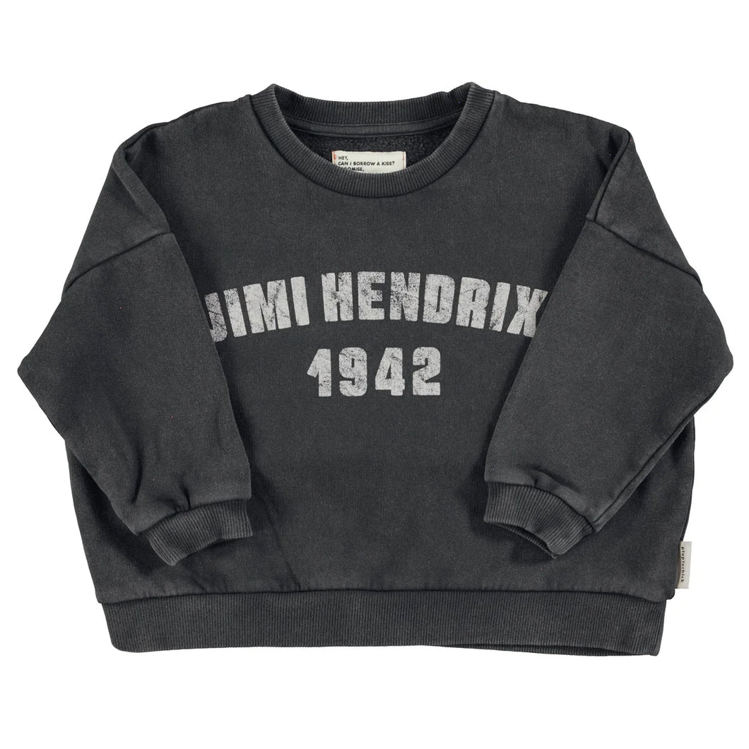 Sweatshirt Faded Black Jimi Hendrix