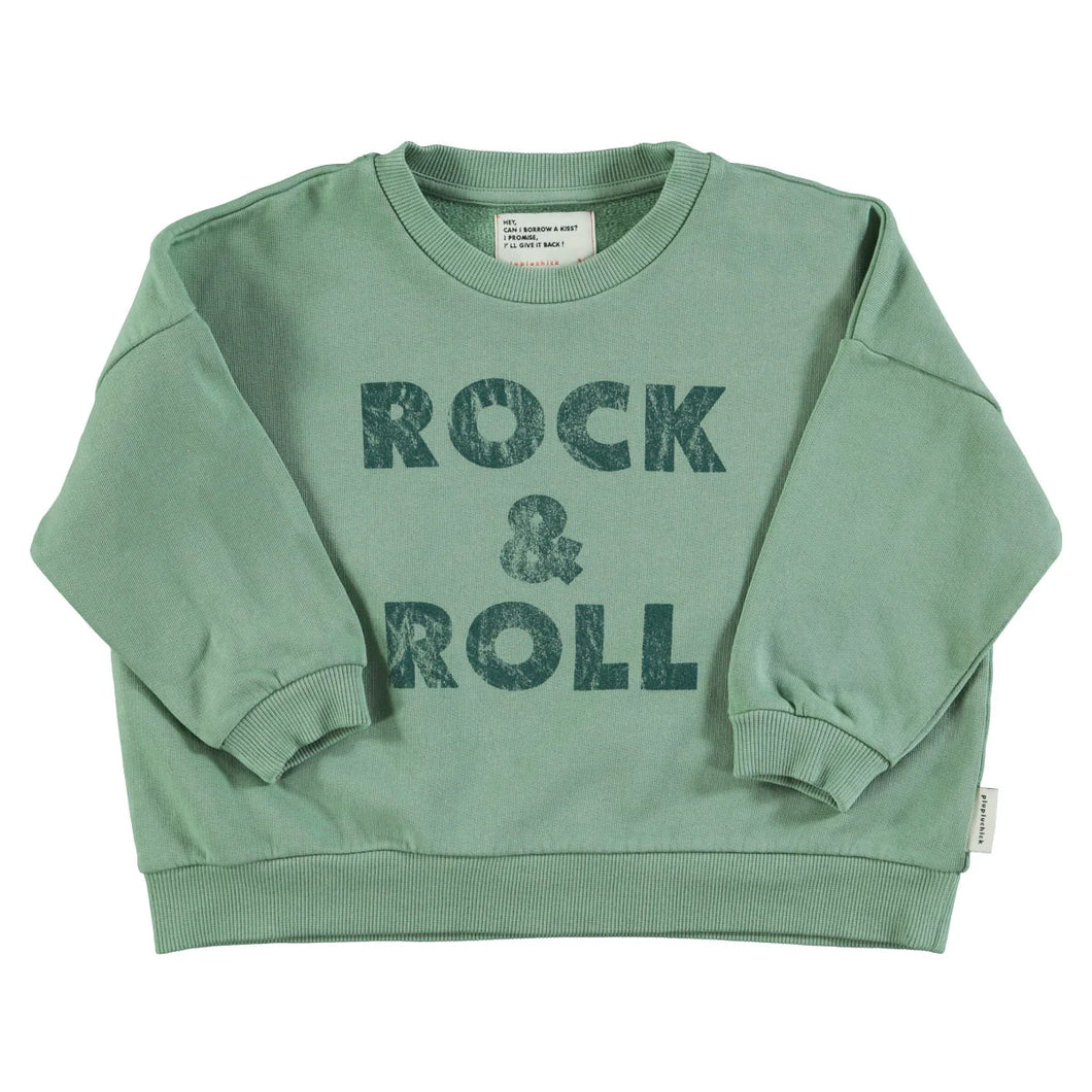 Sweatshirt Green Rock & Roll