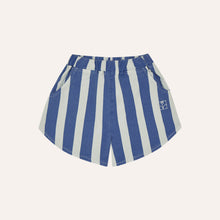 Laden Sie das Bild in den Galerie-Viewer, Blue Stripes Washed Shorts