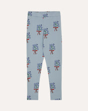 Laden Sie das Bild in den Galerie-Viewer, Bouquets Light Blue Leggings