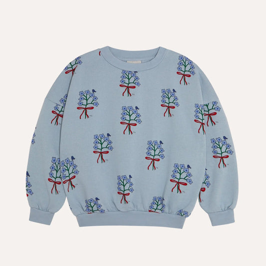 Bouquets Light Blue Sweatshirt