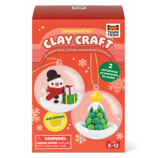 Clay Craft Kit Schneemann & Tannenbaum