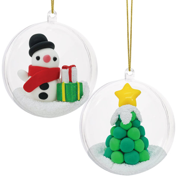 Clay Craft Kit Schneemann & Tannenbaum