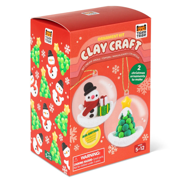 Clay Craft Kit Schneemann & Tannenbaum