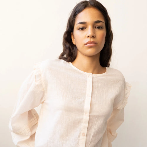 Frill Bluse soft pink