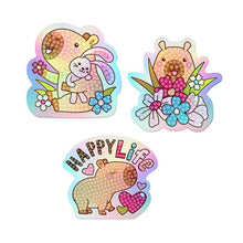 Laden Sie das Bild in den Galerie-Viewer, Capybara Diamond-Painting Sticker-Set