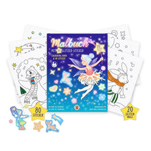 Laden Sie das Bild in den Galerie-Viewer, Malbuch "Make a wish" mit Glitzer Sticker