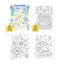 Laden Sie das Bild in den Galerie-Viewer, Malbuch "Make a wish" mit Glitzer Sticker