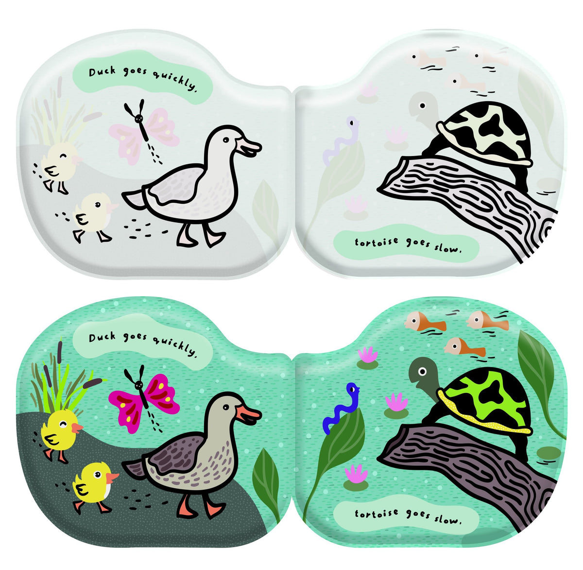 Shaped Badebuch "Duck & Friends"
