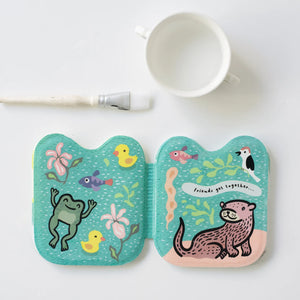 Shaped Badebuch "Frog & Friends"