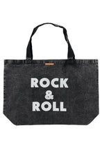 Laden Sie das Bild in den Galerie-Viewer, Shopper Faded Black Rock &amp; Roll