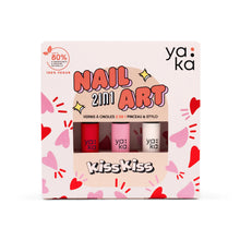 Laden Sie das Bild in den Galerie-Viewer, 2-in-1-Nagellack-Set "Kiss Kiss"