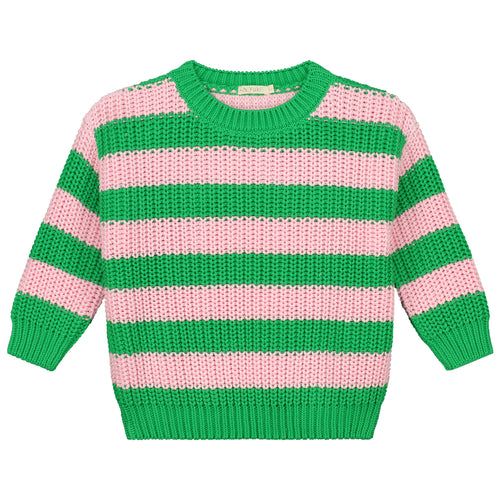 Chunky Knitted Sweater Spring Stripes