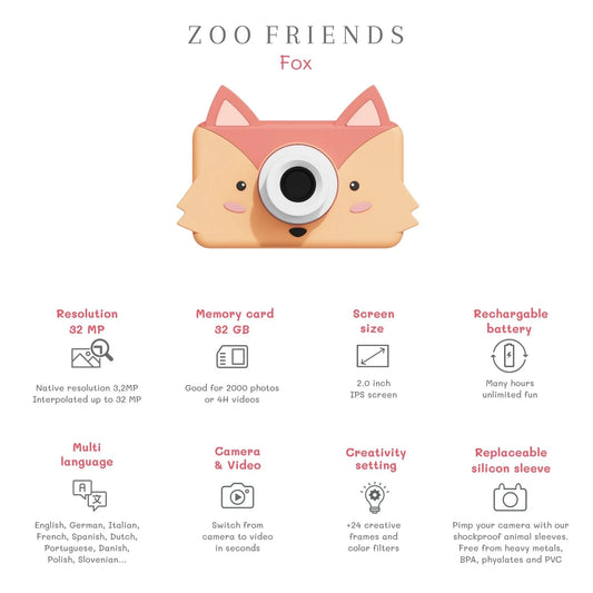 Zoo Friends Digitalkamera Fuchs