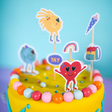 Laden Sie das Bild in den Galerie-Viewer, Cake Topper Schulkind &quot;Sunny &amp; Friends&quot;