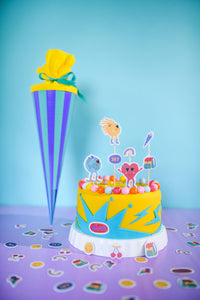 Cake Topper Schulkind "Sunny & Friends"