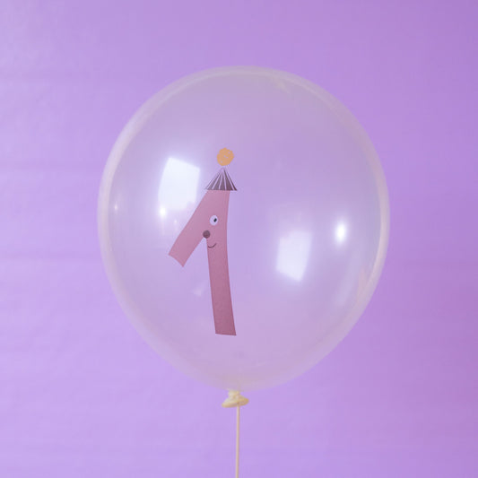 Luftballon mit Zahl 1-9