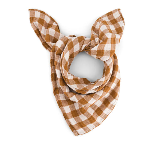 Mini Swaddle Bianca "Vichy Caramel"