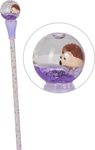 Bleistift mit Schneekugel-Topper Winterzauber