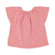 Laden Sie das Bild in den Galerie-Viewer, Bluse Red &amp; Ecru Checkered