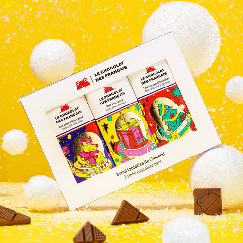 3 Mini Christmas Schokoladenriegel