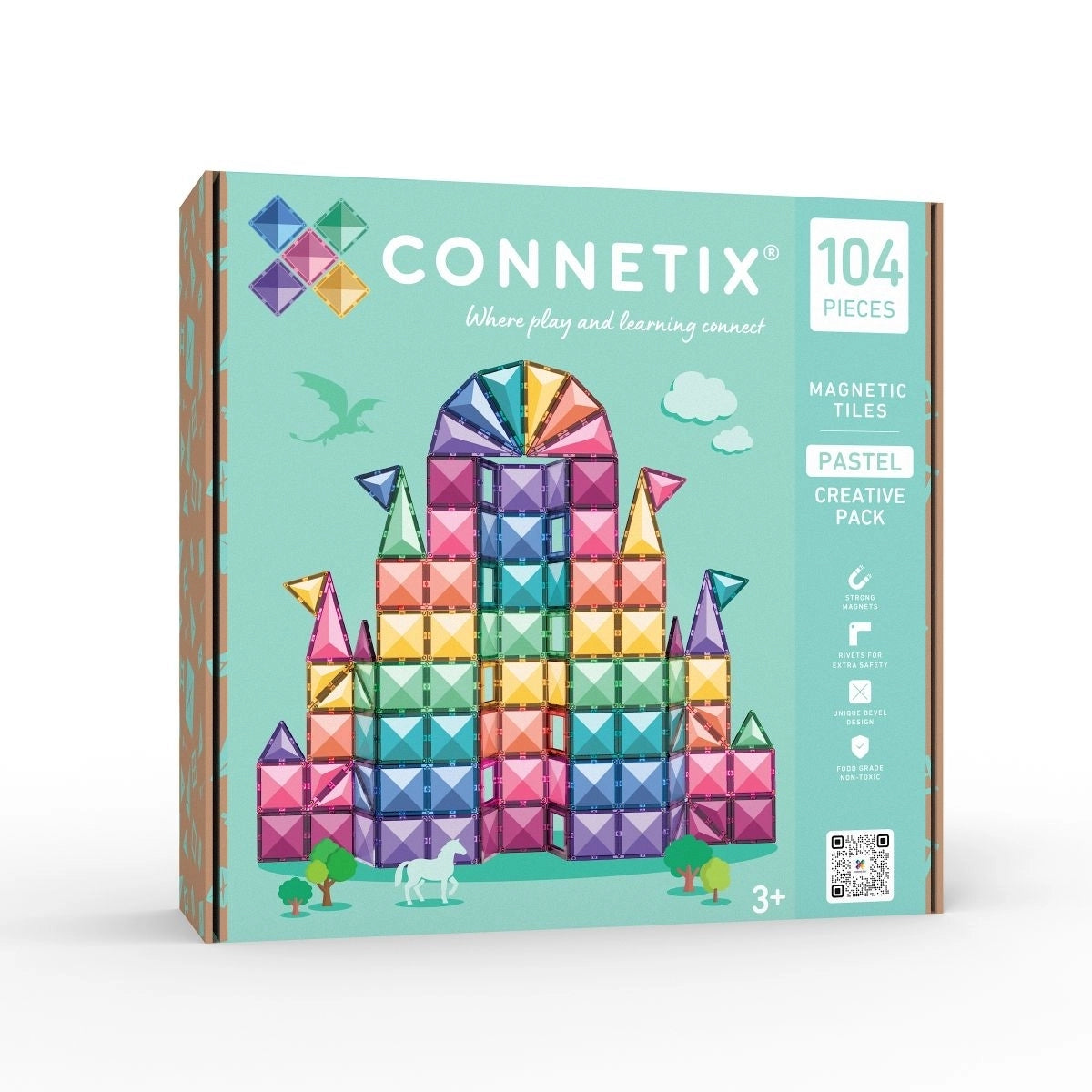 Magnetbausteine Pastel Creative Pack 104 Teile