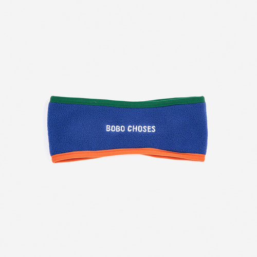 Polar Fleece Stirnband Blau