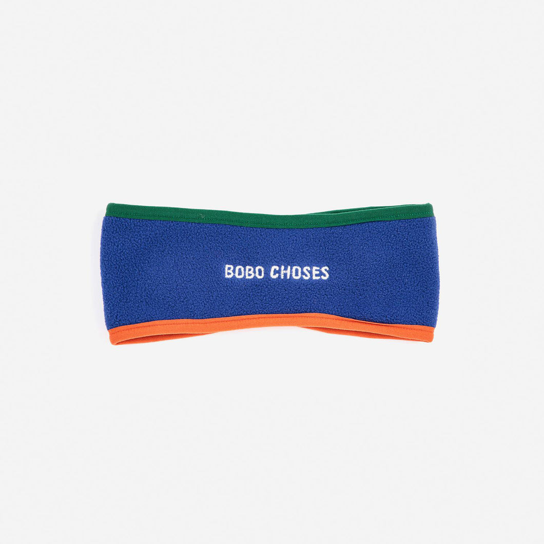 Polar Fleece Stirnband Blau