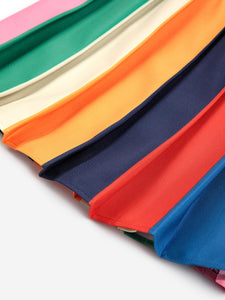 Color Block Faltenrock