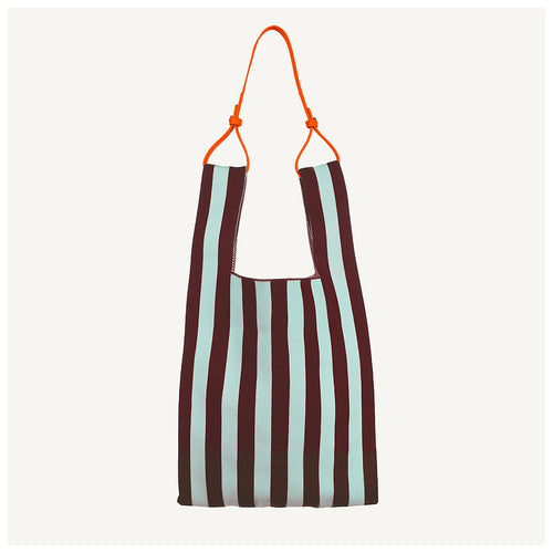 Market Bag knitted mist fig