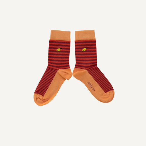 Socken vin rouge