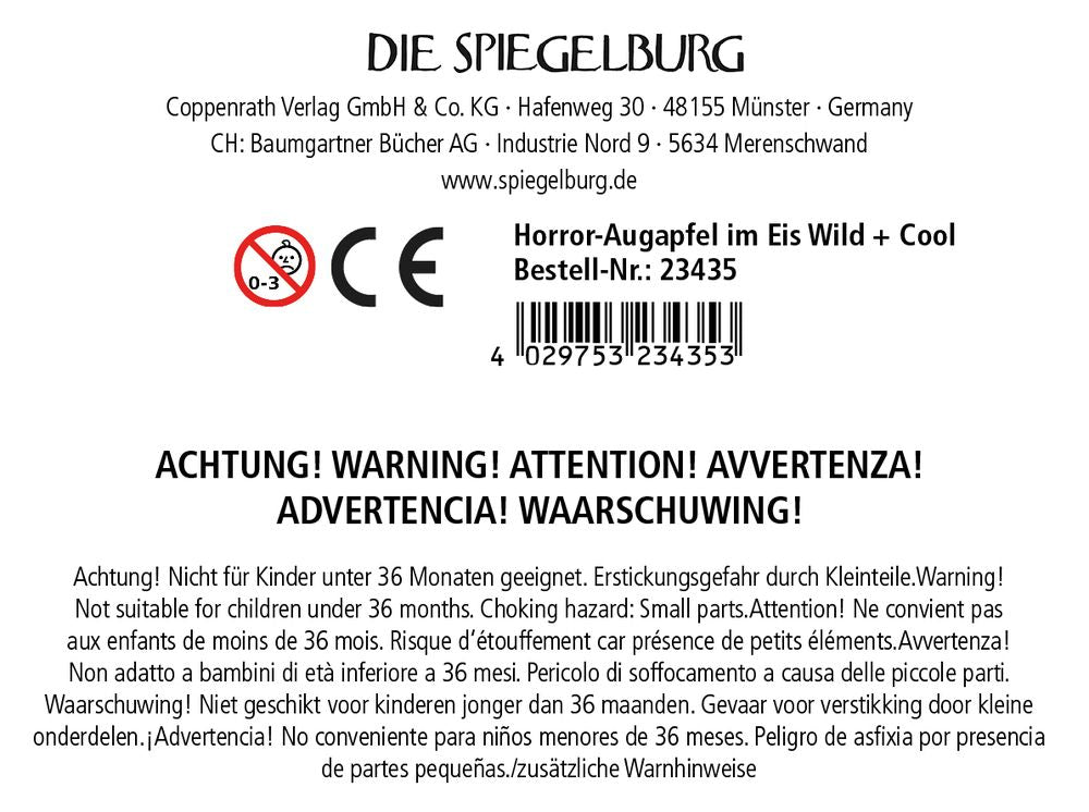 Wild+Cool Horror-Augapfel im Eis