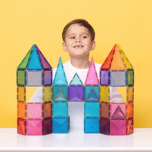 Laden Sie das Bild in den Galerie-Viewer, Magnetische Bausteine Glitter Castle Pack 48 Teile