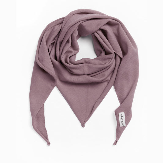 Merino Dreieckstuch Mauve