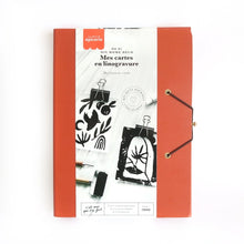Laden Sie das Bild in den Galerie-Viewer, DIY Set Linoldruck-Karten