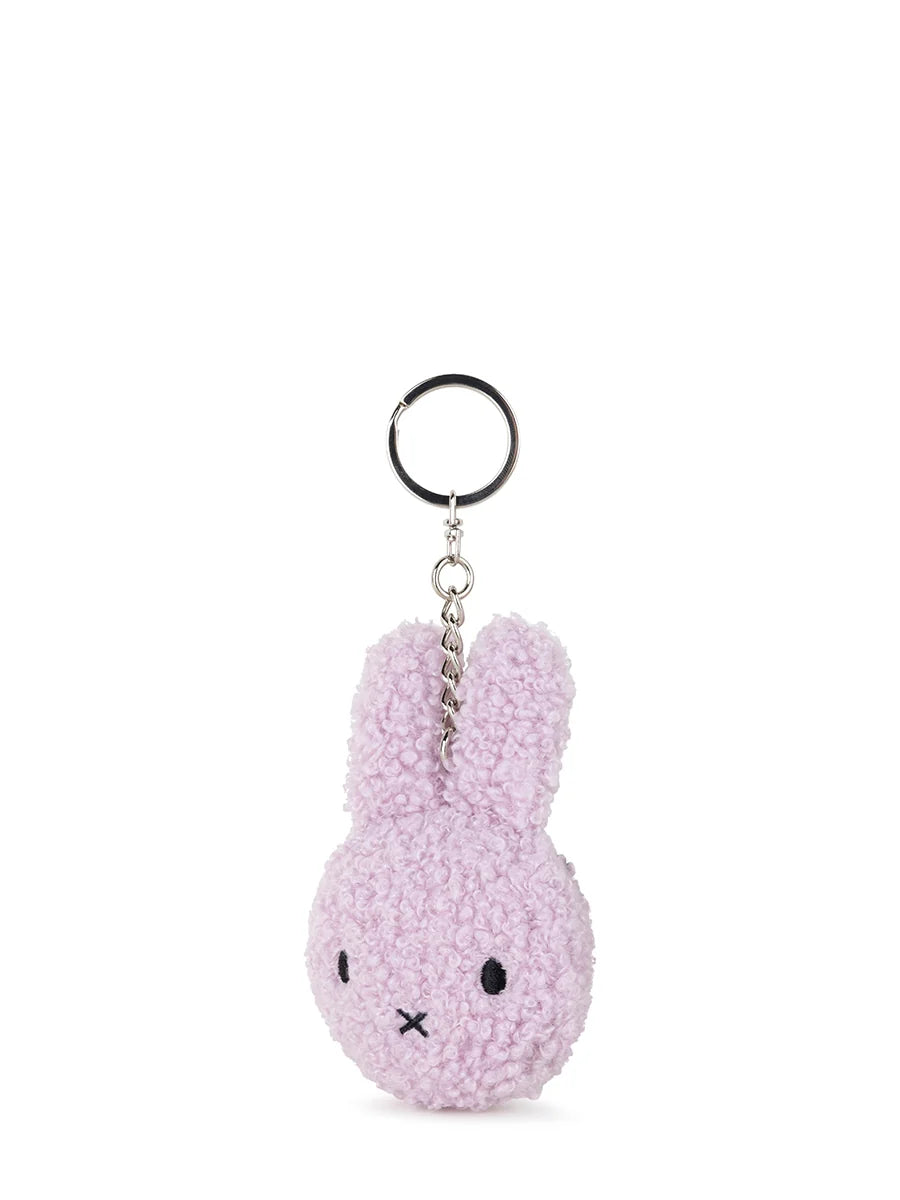 Flacher Miffy Eco Teddy Schlüsselanhänger Lavender