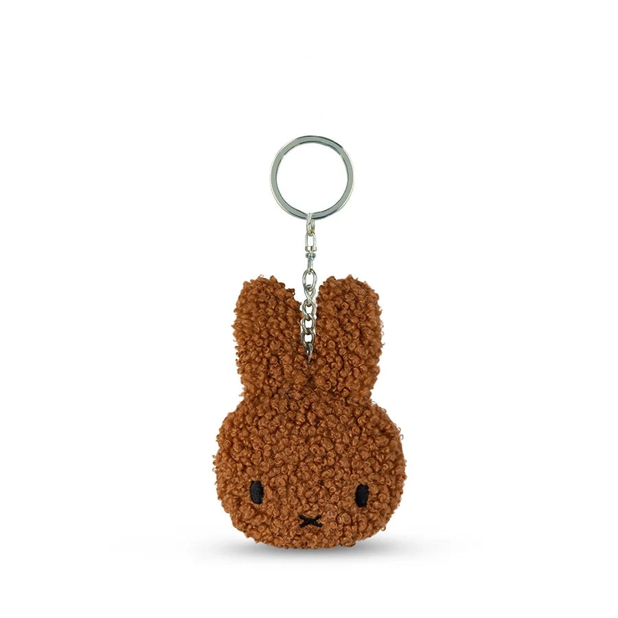 Flacher Miffy Eco Teddy Schlüsselanhänger Zimt