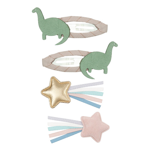 Dreamer Dino Haarspangen 4er Set