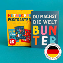 Laden Sie das Bild in den Galerie-Viewer, Mutmacher-Postkarten Bunt