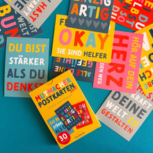 Laden Sie das Bild in den Galerie-Viewer, Mutmacher-Postkarten Bunt